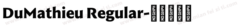 DuMathieu Regular字体转换